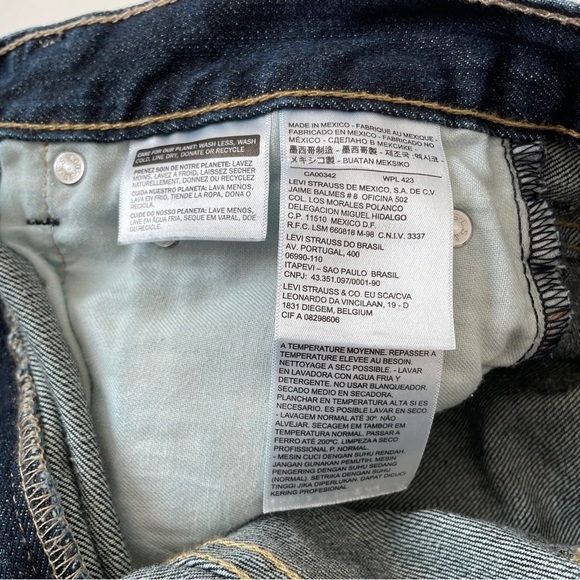 Levi's 550™ Relaxed Fit Straight Leg Baggy Dark Stonewash Jeans, Size 34 30 - Picture 13 of 13